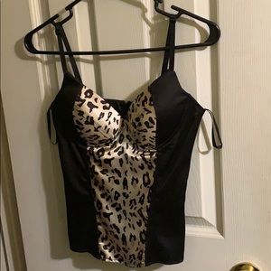 Cheetah print corset